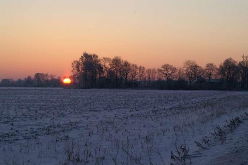 ...tas nekas, ka kājas un rokas nosalst, gaidot saullēktu agrā ziemas rītā.
Autors: Inga Karlinska