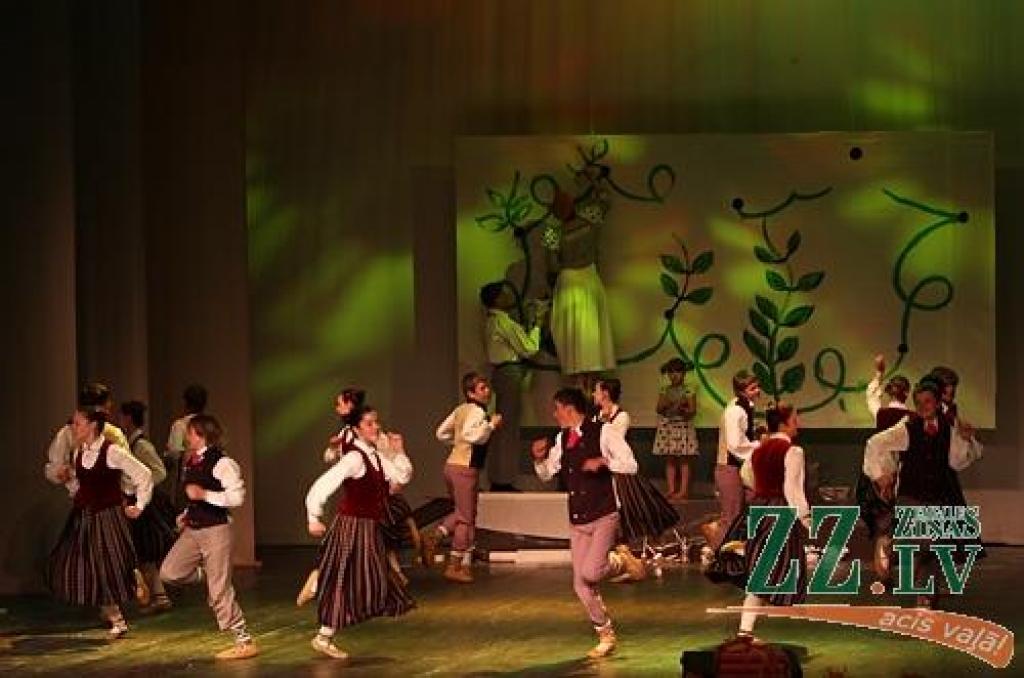 Apspēlējot latviešu tautasdziesmu par turku pupu, bērnu un jauniešu centra «Junda» deju kolektīvi «Jundaliņi», «Jundēns» un «Jundari» sestdien Jelgavas kultūras namā atzīmēja deviņu gadu jubileju.
