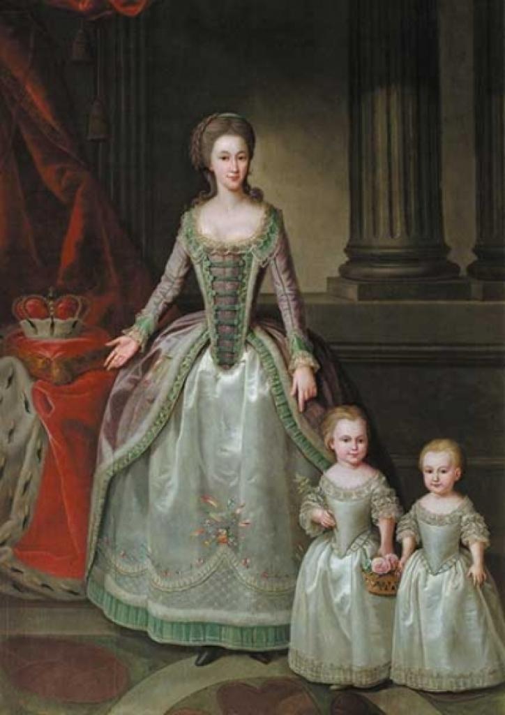 Pēdējā Kurzemes hercogiene Anna Šarlote Doroteja Bīrona, īsāk - Doroteja (dzimusi Mēdema; 1761-1821) ar meitām Vilhelmīni un Paulīni. No Rundāles pils muzeja krājuma.
Autors: portāla zz.lv redaktors