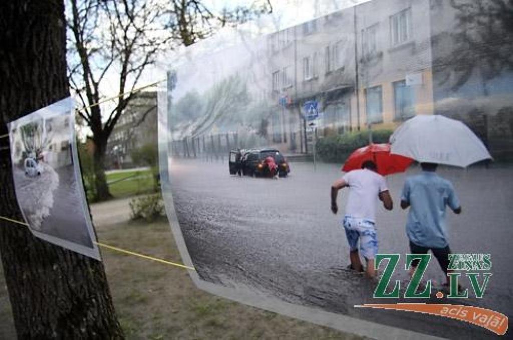 Raiņa parkā (gar Pasta ielu) piektdien pēdējo dienu skatāma izstāde «Mātera ielas pludmale», kurā apskatāmajos darbos fotogrāfs Harijs Daina Liepiņš iemūžinājis visai sirreālus skatus 2010.gada 27.jūlijā, kad pēkšņs un spēcīgs negaiss...