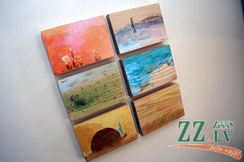Jelgavas vecpilsētas galerijā «Suņa taka» jauna ekspozīcija – gleznotājas Baibas Ūlandes personālizstāde «Laiks dārzam, dārza darbi».