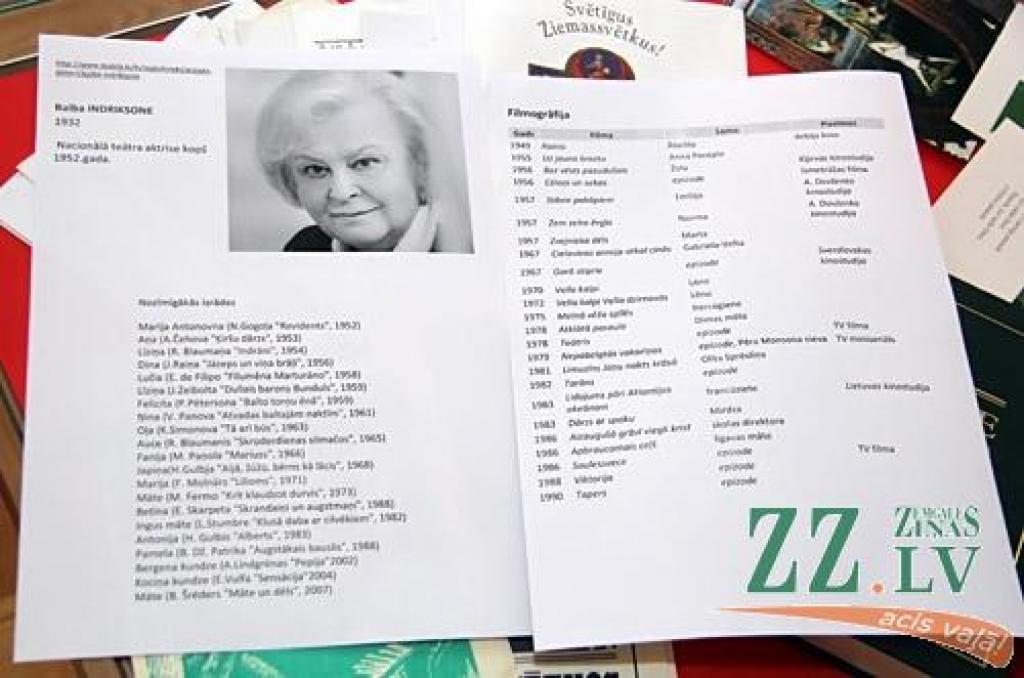 Noslēdzot savu 80.dzīves un 60.skatuves jubilejas gadu, 19.decembrī Ādolfa Alunāna memoriālajā muzejā ar jelgavniekiem tikās Nacionālā teātra un kino aktrise Baiba Indriksone.
Līdzīgi kā februārī notikušajai jubilejai veltītajā radošajā...