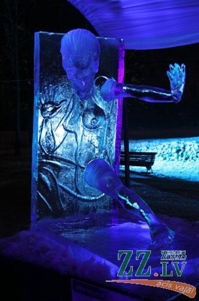 XV starptautiskajā Jelgavas ledus skulptūru festivālā uzvar Krievijas pārstāvju Andreja Molokova un Sergeja Celebrovska «Meitene uz Mēness», individuālo skulptūru kategorijā – lietuvieša Donāta Mockus «Melns un balts». Lietuviešu ledus...
