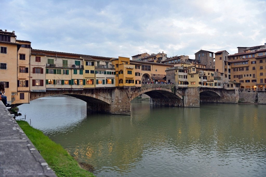 Vekio tilts pār Arno upi Florences centrā.
Autors: R. Freimanis