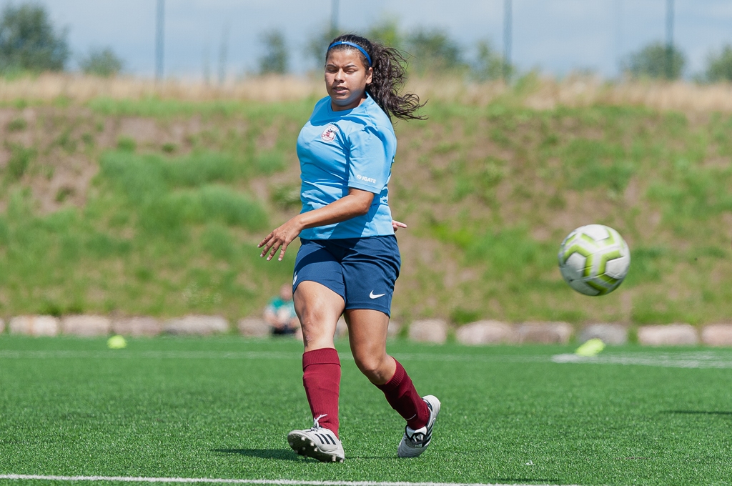 FK "Jelgava" futboliste Daniela Alehandra Rodrigesa-Kaliksa | Foto: Ruslans Antropovs