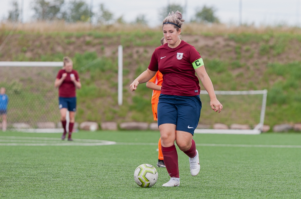 FK "Jelgava" sieviešu komandas kapteine Ketija Daukšte | Foto: Ruslans Antropovs