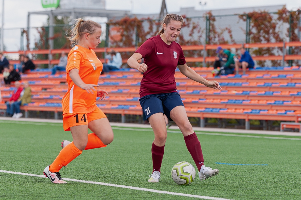 FK “Jelgava” sieviešu futbola komandas spēle pret FB “Gulbene/ZAFC” | Foto: Ruslans Antropovs