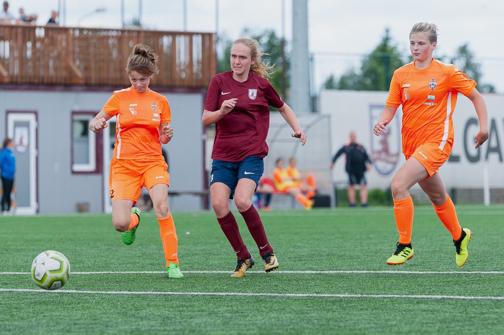 FK “Jelgava” sieviešu futbola komandas spēle pret FB “Gulbene/ZAFC” | Foto: Ruslans Antropovs