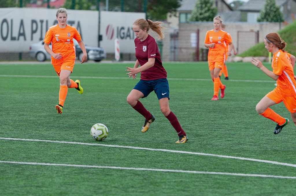 FK “Jelgava” sieviešu futbola komandas spēle pret FB “Gulbene/ZAFC” | Foto: Ruslans Antropovs