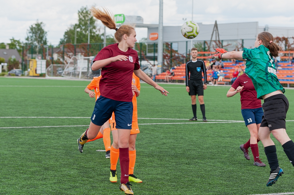 FK “Jelgava” sieviešu futbola komandas spēle pret FB “Gulbene/ZAFC” | Foto: Ruslans Antropovs