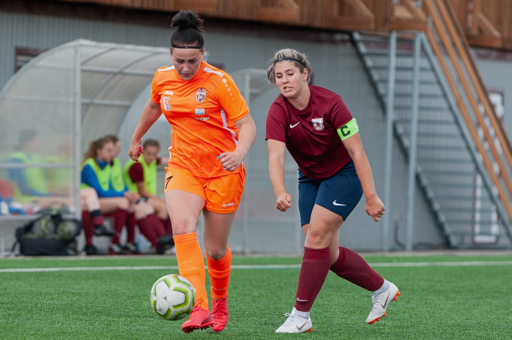 FK “Jelgava” sieviešu futbola komandas spēle pret FB “Gulbene/ZAFC” | Foto: Ruslans Antropovs