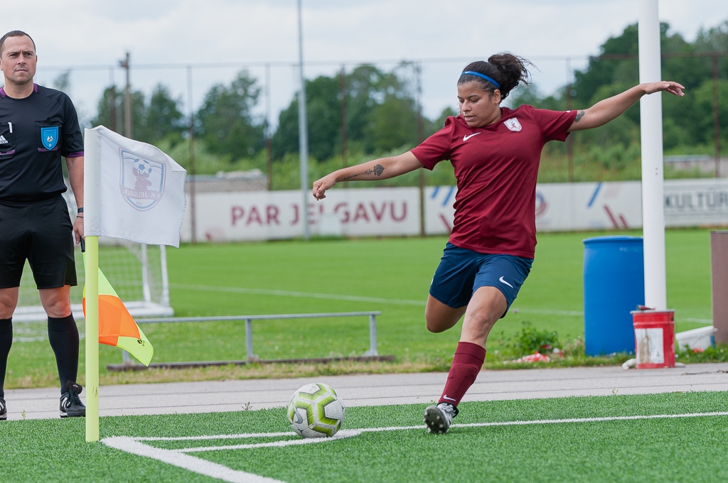 FK "Jelgava" futboliste Daniela Alehandra Rodrigesa-Kaliksa | Foto: Ruslans Antropovs