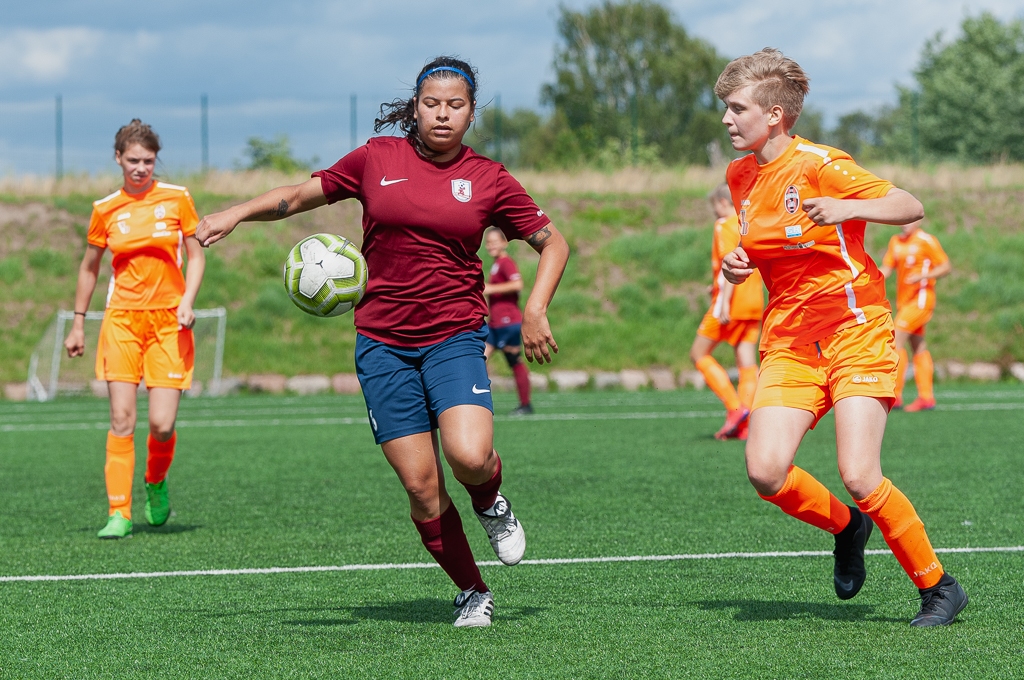 FK "Jelgava" futboliste Daniela Alehandra Rodrigesa-Kaliksa | Foto: Ruslans Antropovs