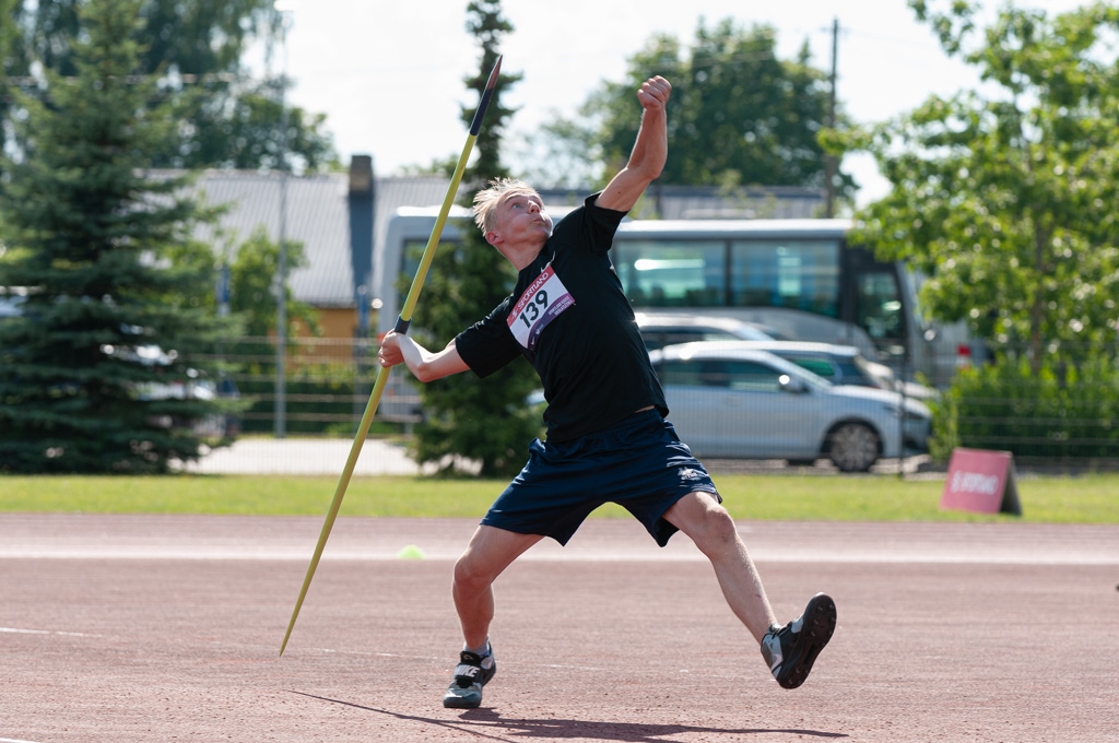 Jelgavas čempionāts vieglatlētikā - šķēpa mešana