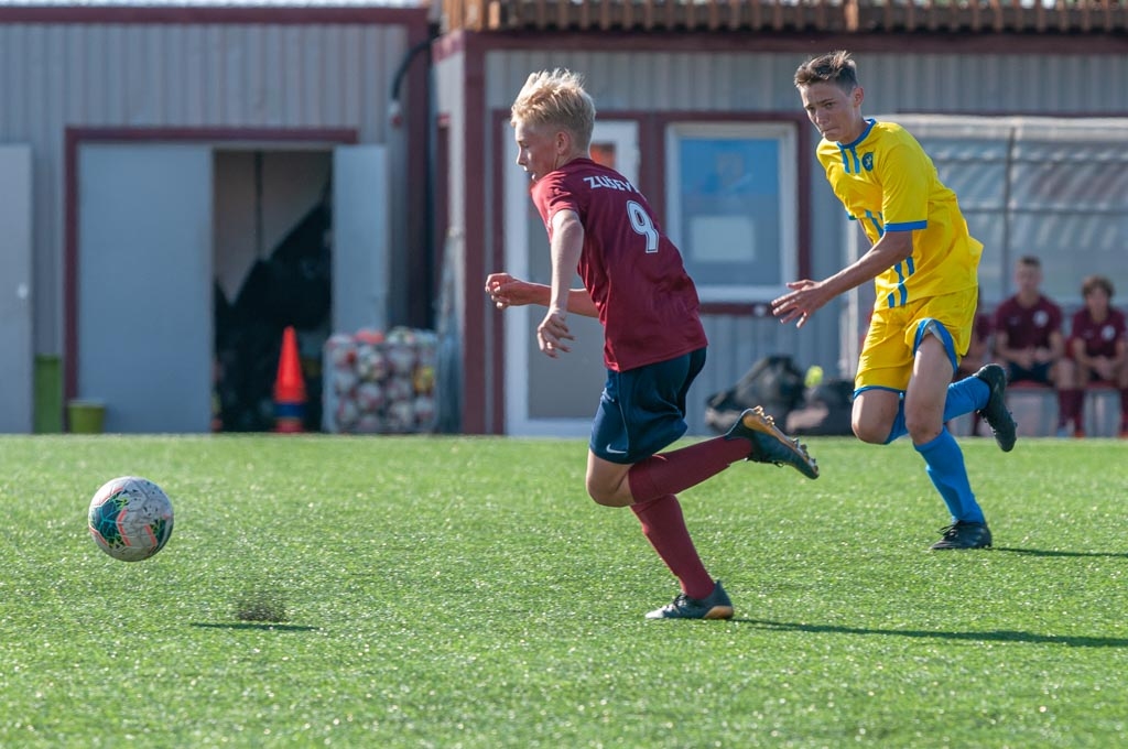 Latvijas jaunatnes futbola čempionāta U-14 Elites grupas spēle starp FS “Jelgava” un FK “Spartaks” / SK “Super Nova” 2020. gada 18. jūlijā

