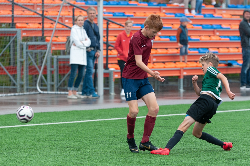 Latvijas futbola Attīstības līgas U13 D grupas spēle starp “FS Jelgava” un “Auda” 2020. gada 9. jūlijā