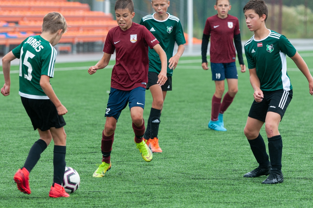 Latvijas futbola Attīstības līgas U13 D grupas spēle starp “FS Jelgava” un “Auda” 2020. gada 9. jūlijā