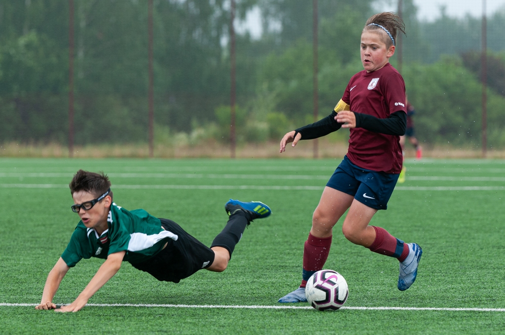 Latvijas futbola Attīstības līgas U13 D grupas spēle starp “FS Jelgava” un “Auda” 2020. gada 9. jūlijā