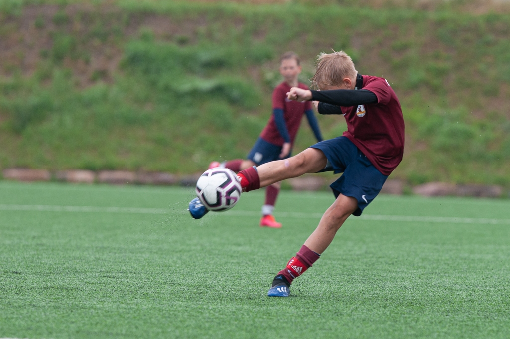 Latvijas futbola Attīstības līgas U13 D grupas spēle starp “FS Jelgava” un “Auda” 2020. gada 9. jūlijā