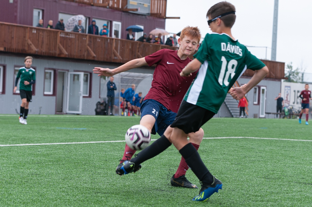 Latvijas futbola Attīstības līgas U13 D grupas spēle starp “FS Jelgava” un “Auda” 2020. gada 9. jūlijā