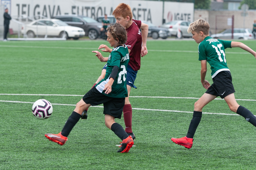 Latvijas futbola Attīstības līgas U13 D grupas spēle starp “FS Jelgava” un “Auda” 2020. gada 9. jūlijā