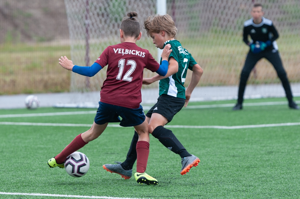 Latvijas futbola Attīstības līgas U13 D grupas spēle starp “FS Jelgava” un “Auda” 2020. gada 9. jūlijā