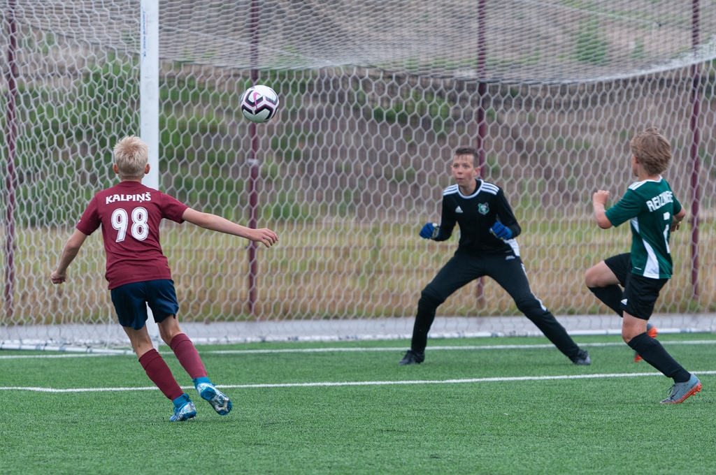 Latvijas futbola Attīstības līgas U13 D grupas spēle starp “FS Jelgava” un “Auda” 2020. gada 9. jūlijā