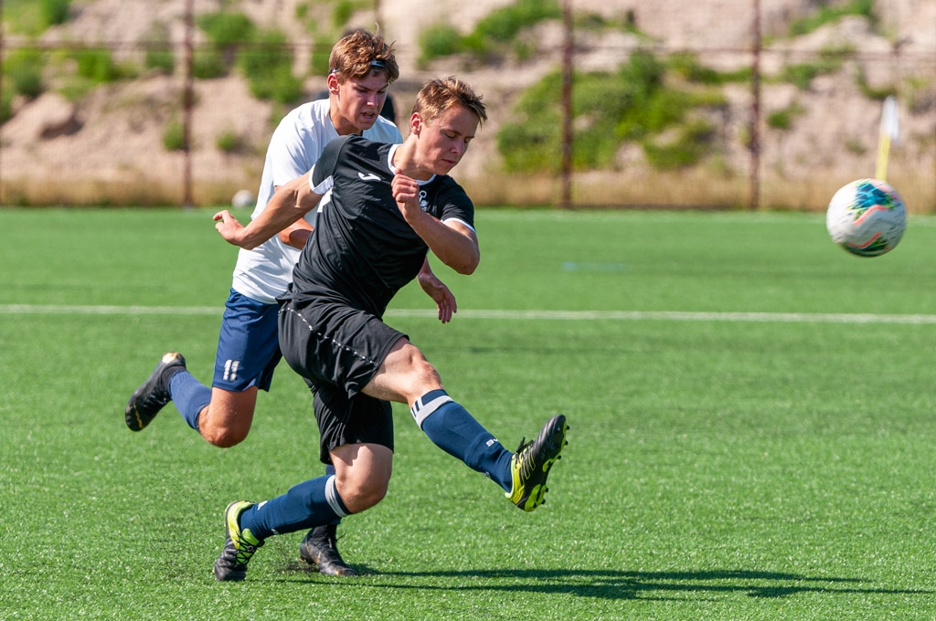 Jaunatnes čempionāta futbolā meistarības grupas U-18 vecuma jauniešu otrās kārtas spēle starp FS “Jelgava” un Jēkabpils SS komandām 2020. gada 15. jūlijā