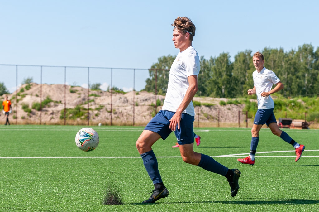 Jaunatnes čempionāta futbolā meistarības grupas U-18 vecuma jauniešu otrās kārtas spēle starp FS “Jelgava” un Jēkabpils SS komandām 2020. gada 15. jūlijā