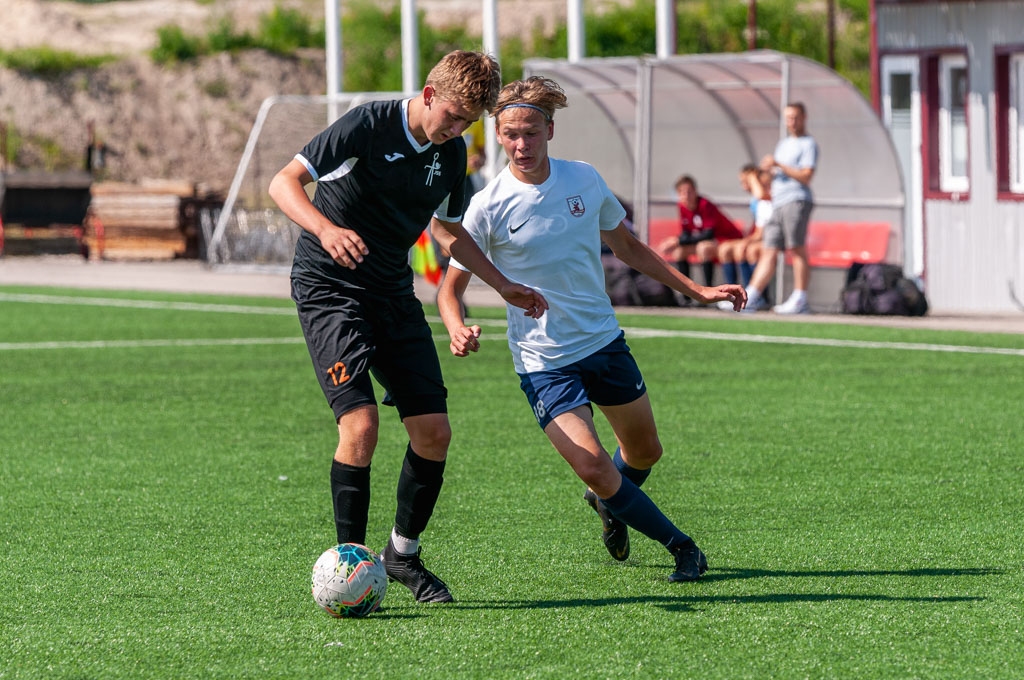 Jaunatnes čempionāta futbolā meistarības grupas U-18 vecuma jauniešu otrās kārtas spēle starp FS “Jelgava” un Jēkabpils SS komandām 2020. gada 15. jūlijā