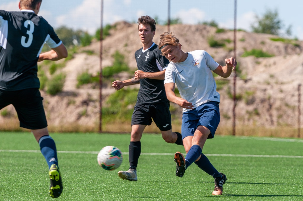 Jaunatnes čempionāta futbolā meistarības grupas U-18 vecuma jauniešu otrās kārtas spēle starp FS “Jelgava” un Jēkabpils SS komandām 2020. gada 15. jūlijā