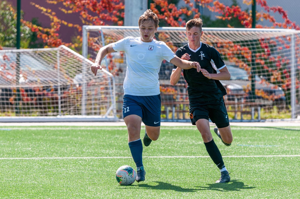 Jaunatnes čempionāta futbolā meistarības grupas U-18 vecuma jauniešu otrās kārtas spēle starp FS “Jelgava” un Jēkabpils SS komandām 2020. gada 15. jūlijā
