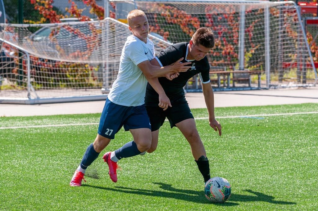 Jaunatnes čempionāta futbolā meistarības grupas U-18 vecuma jauniešu otrās kārtas spēle starp FS “Jelgava” un Jēkabpils SS komandām 2020. gada 15. jūlijā