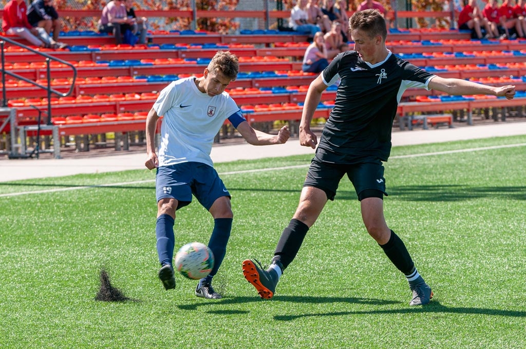 Jaunatnes čempionāta futbolā meistarības grupas U-18 vecuma jauniešu otrās kārtas spēle starp FS “Jelgava” un Jēkabpils SS komandām 2020. gada 15. jūlijā