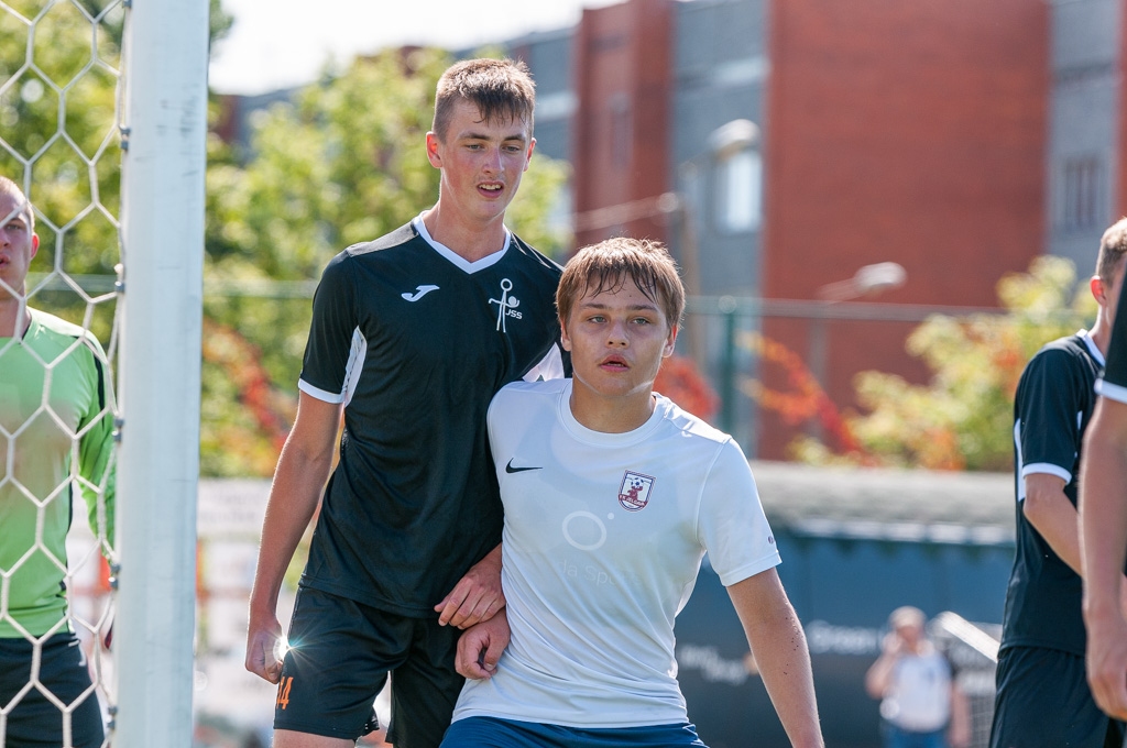 Jaunatnes čempionāta futbolā meistarības grupas U-18 vecuma jauniešu otrās kārtas spēle starp FS “Jelgava” un Jēkabpils SS komandām 2020. gada 15. jūlijā