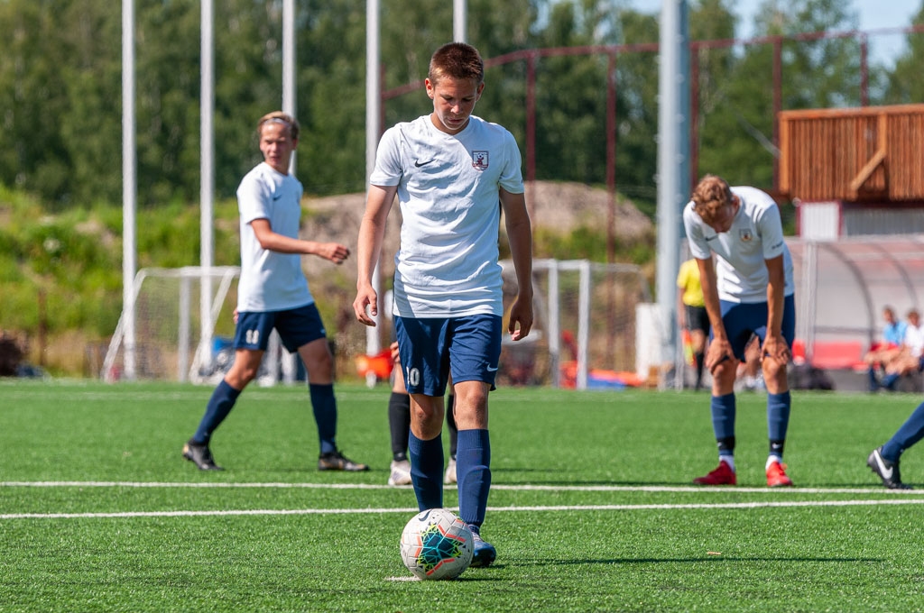 Jaunatnes čempionāta futbolā meistarības grupas U-18 vecuma jauniešu otrās kārtas spēle starp FS “Jelgava” un Jēkabpils SS komandām 2020. gada 15. jūlijā