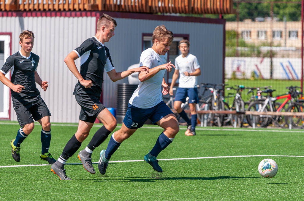 Jaunatnes čempionāta futbolā meistarības grupas U-18 vecuma jauniešu otrās kārtas spēle starp FS “Jelgava” un Jēkabpils SS komandām 2020. gada 15. jūlijā