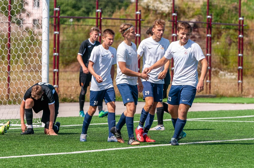 Jaunatnes čempionāta futbolā meistarības grupas U-18 vecuma jauniešu otrās kārtas spēle starp FS “Jelgava” un Jēkabpils SS komandām 2020. gada 15. jūlijā