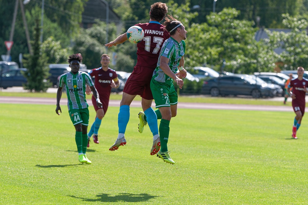 Optibet Virslīgas spēle starp FK “Jelgava” un FK “Tukums 2000/TSS” Zemgales Olimpiskā centrā 2020. gada 26. jūlijā