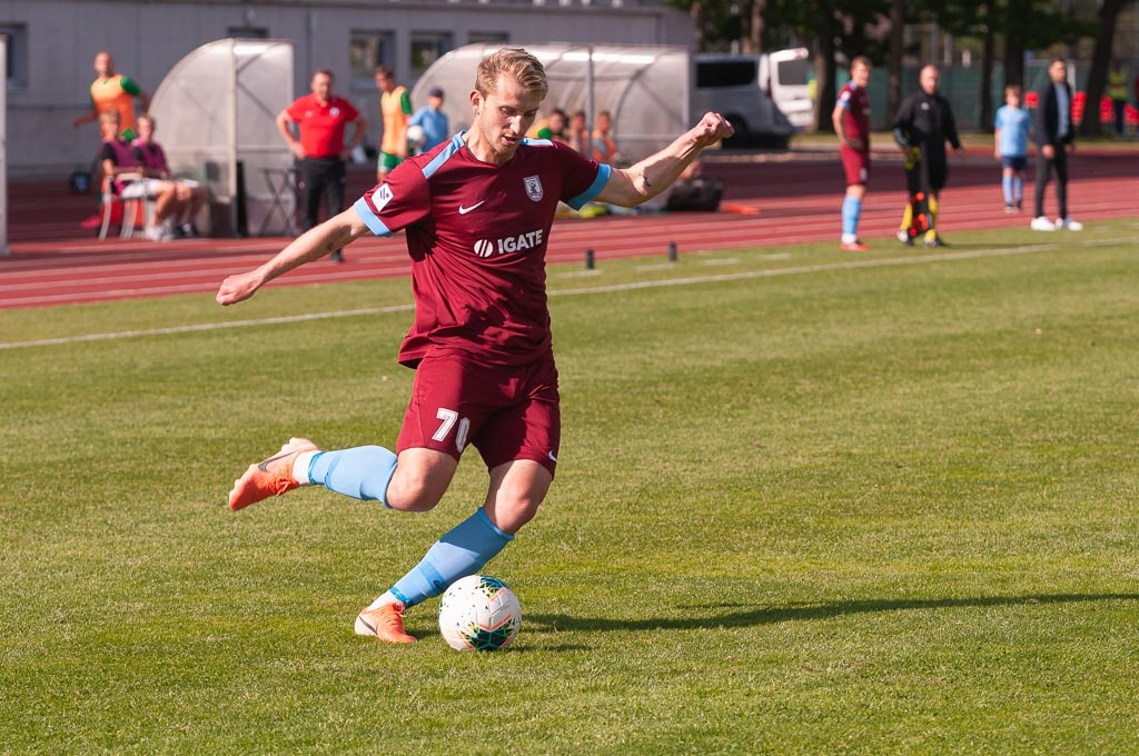 Optibet Virslīgas spēle starp FK “Jelgava” un FK “Tukums 2000/TSS” Zemgales Olimpiskā centrā 2020. gada 26. jūlijā