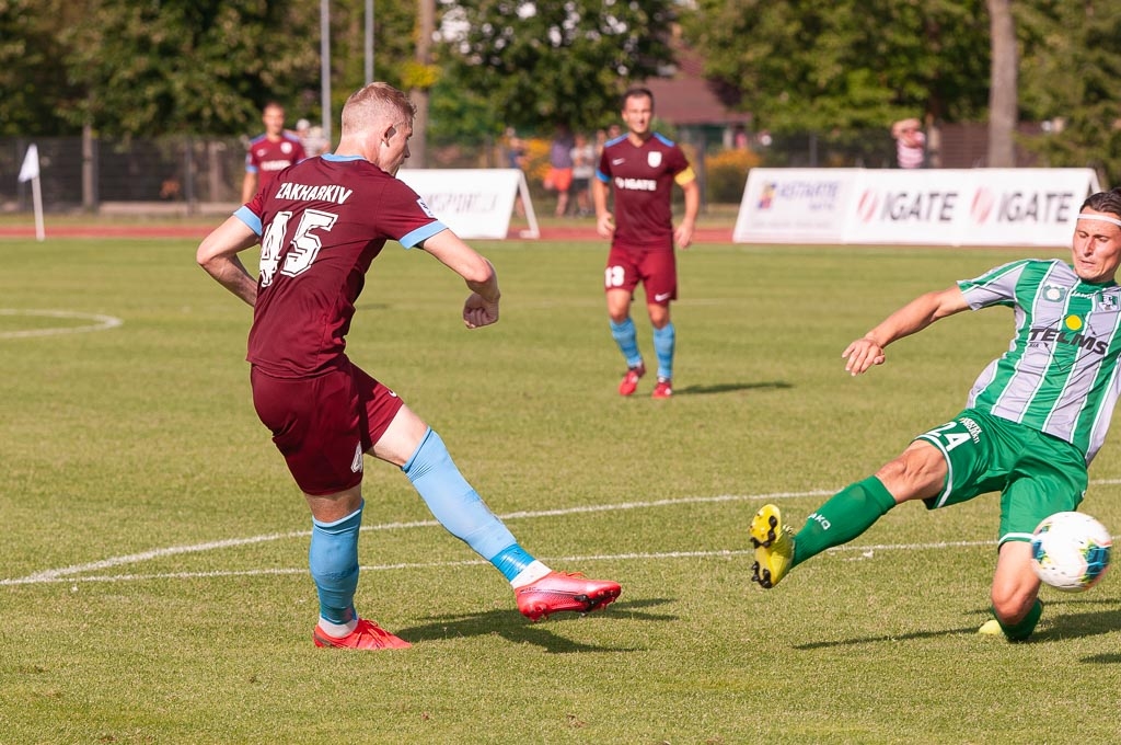 Optibet Virslīgas spēle starp FK “Jelgava” un FK “Tukums 2000/TSS” Zemgales Olimpiskā centrā 2020. gada 26. jūlijā
