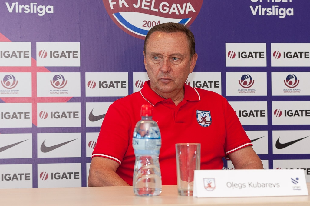 FK "Jelgava" galvenais treneris Oļegs Kubarevs