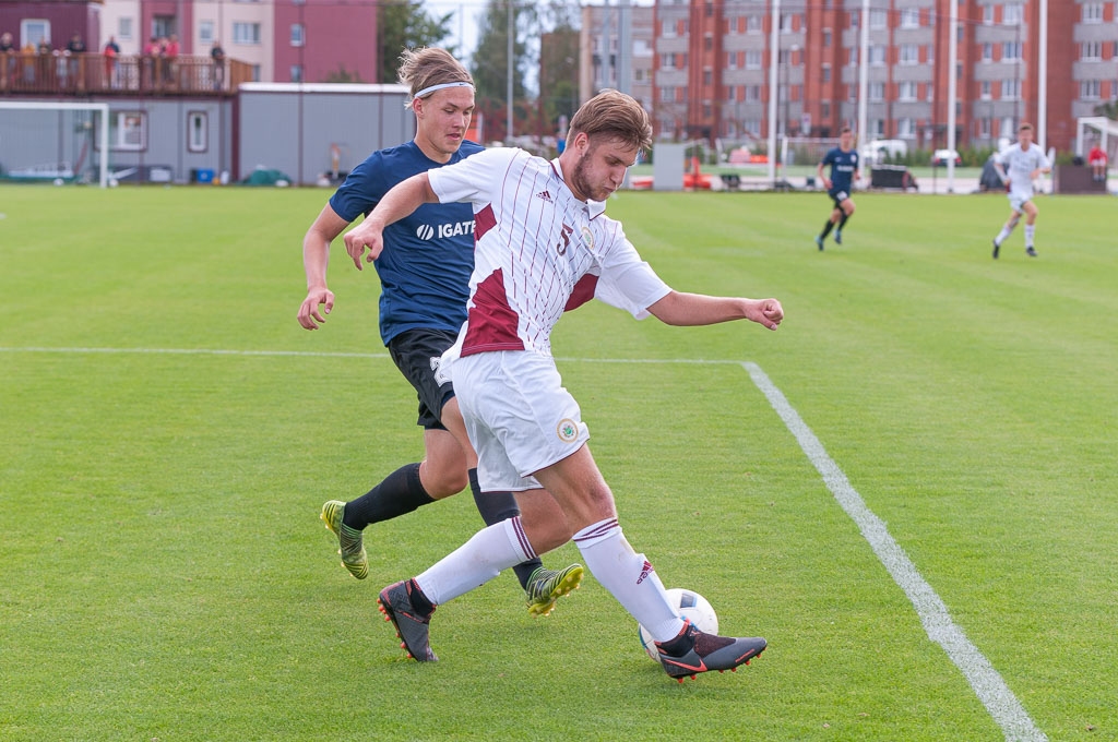 Latvijas U-17 futbola izlases un FS "Jelgava" U-18 pārbaudes spēle