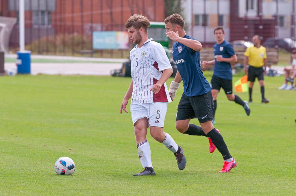 Latvijas U-17 futbola izlases un FS "Jelgava" U-18 pārbaudes spēle