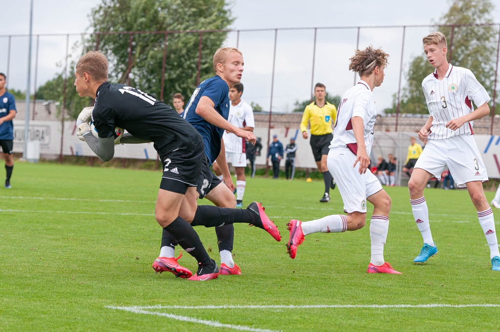 Latvijas U-17 futbola izlases un FS "Jelgava" U-18 pārbaudes spēle
