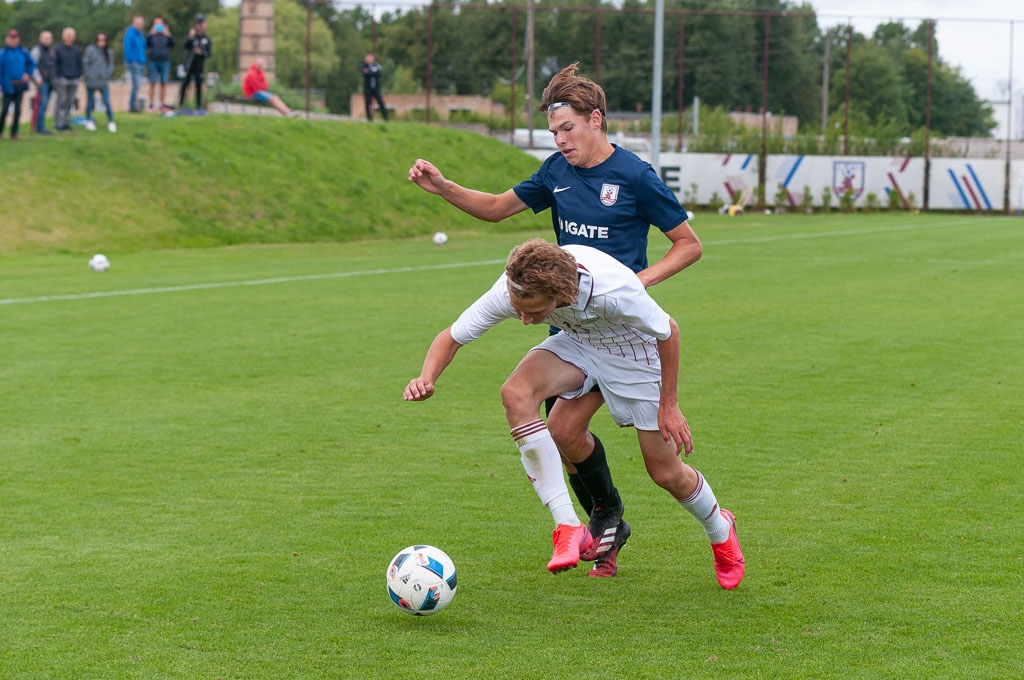 Latvijas U-17 futbola izlases un FS "Jelgava" U-18 pārbaudes spēle