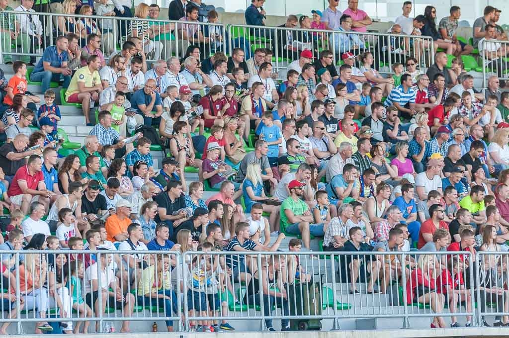 Skatītāji UEFA Eiropas līgā kvalifikācijas kārtas spēlē: FK "Jelgava" - PFC “Litex Lovech" 2.7.2015.
